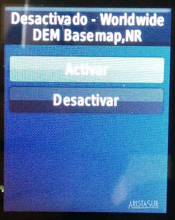 Activar mapa GPS Garmin eTrex