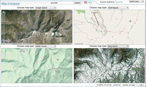 Map Compare de Geofabrik Map Compare de Geofabrik