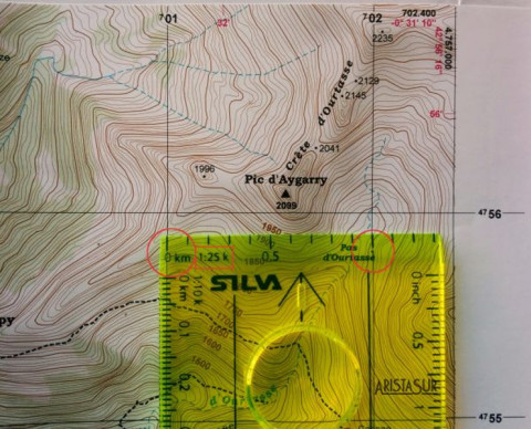 Medir coordenadas geográficas en un mapa topográfico Medir coordenadas geográficas en un mapa topográfico
