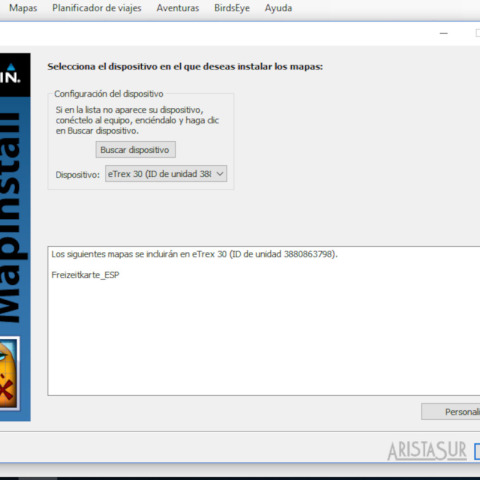 Instalar mapa en Garmin desde Basecamp