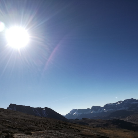 Protección solar en la montaña
