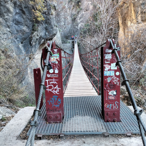 Puente 4 de los cahorros del río Monachil