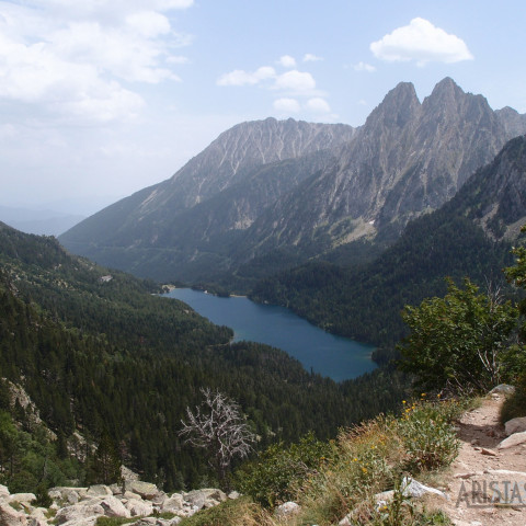 Estany de Sant Maurici desde el Prat del Pierró