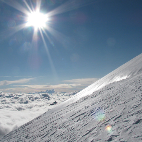 Nieve y radiación solar