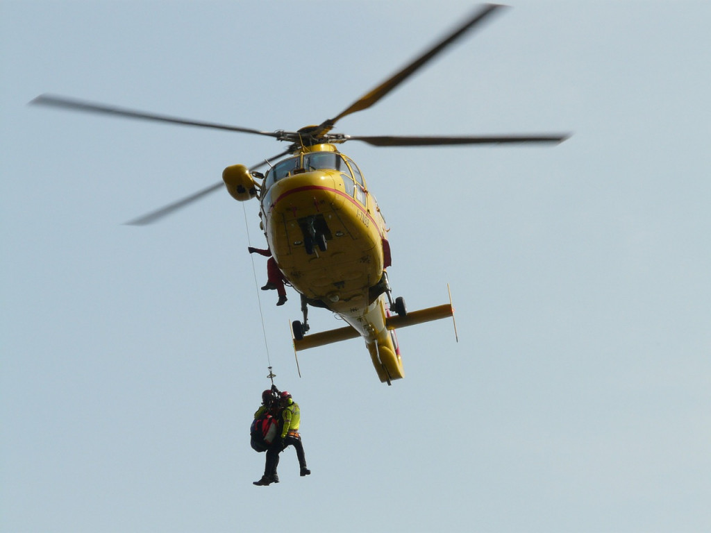 Rescate en helicóptero del Greim