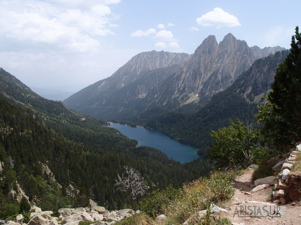 Estany de Sant Maurici desde el Prat del Pierró