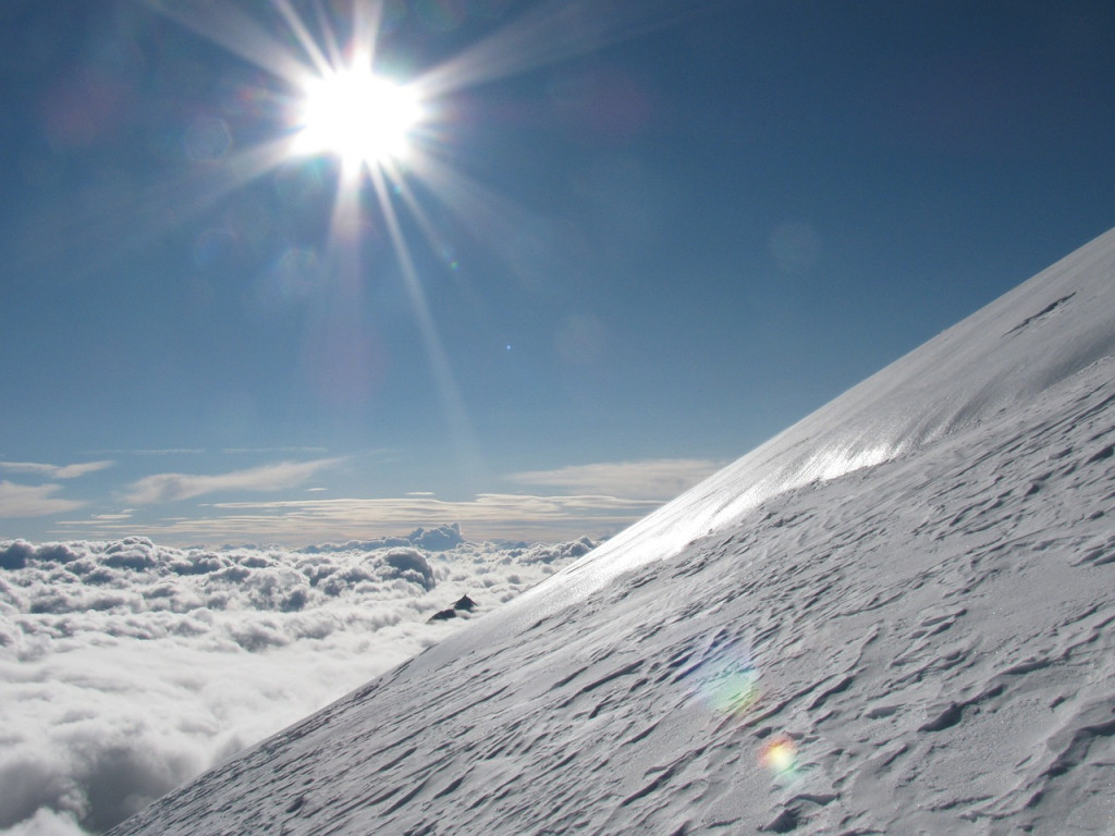 Nieve y radiación solar