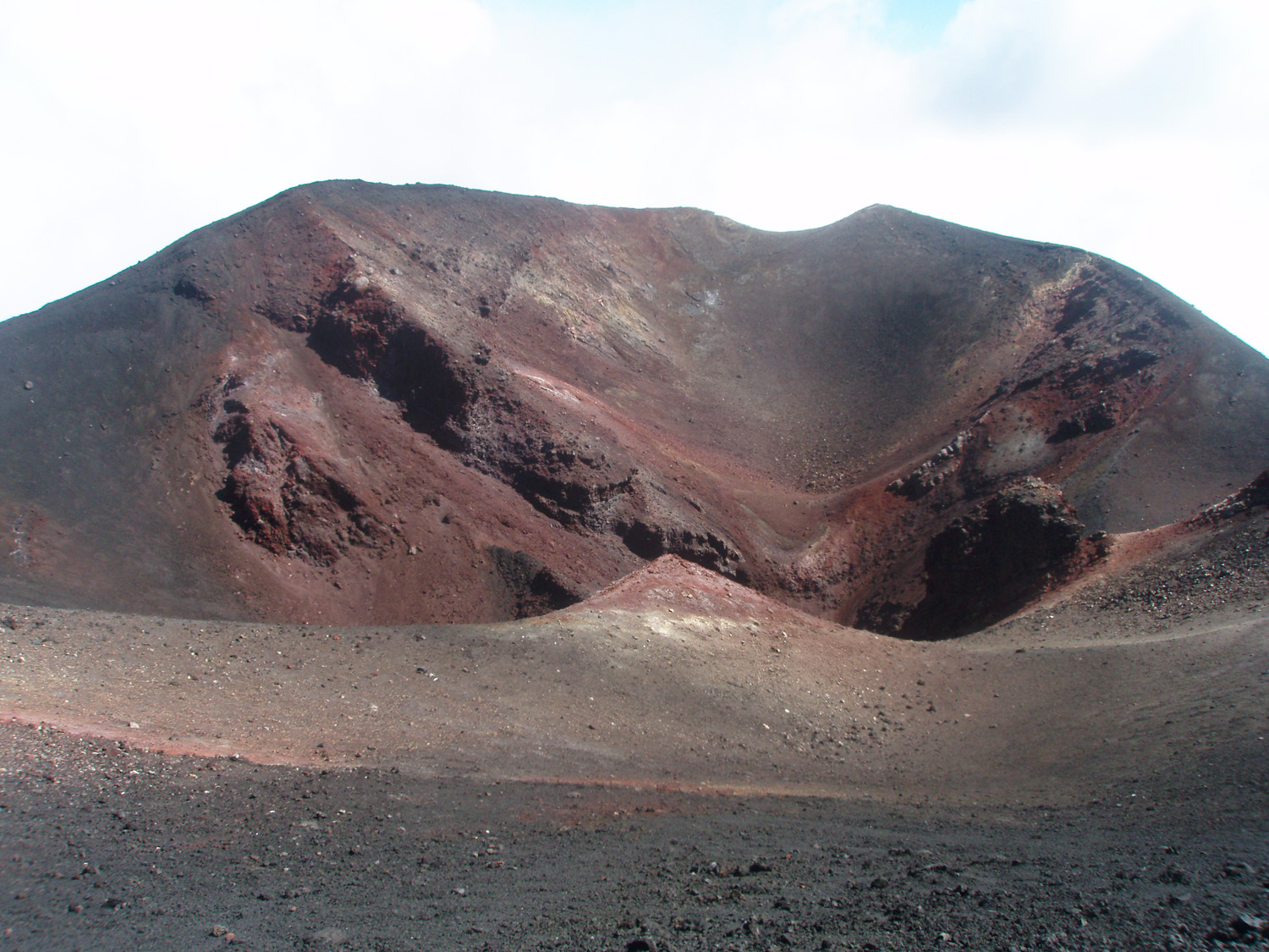 Cráteres en el Etna