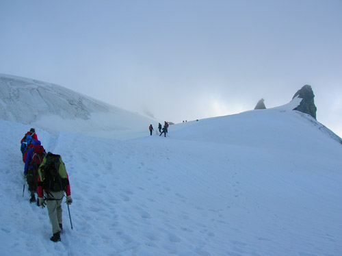 Ultima parte de la subida Gran Paradiso