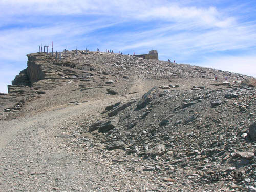 Ultimos metros hacia la cumbre del Veleta