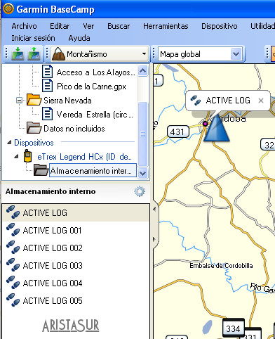 Recibir de dispositivo Basecamp