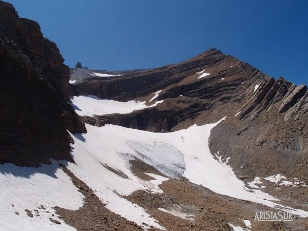 Pico Taillón y glaciar del Taillón