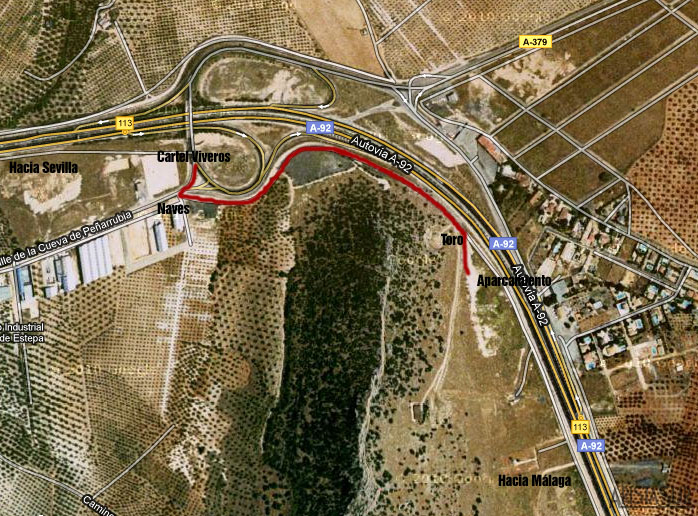 Acceso al Puntal del Sur - Casariche