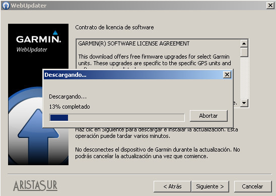 Actualizar firmware GPS Garmin