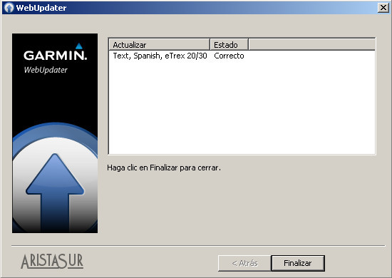 Actualizar firmware GPS Garmin