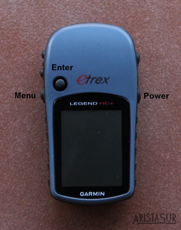 Botones del GPS Garmin