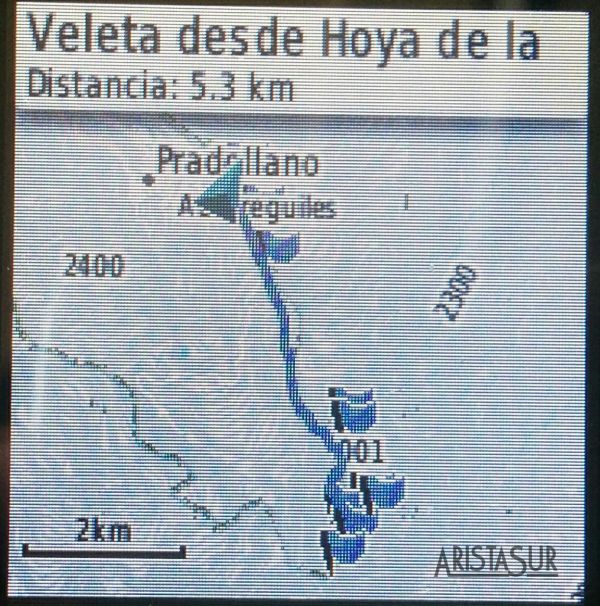 Garmin eTrex ver track en el mapa