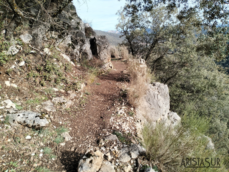 Sendero expuesto junto a la acequia