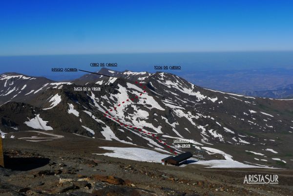 Perspectiva de la subida al Refugio de Elorrieta