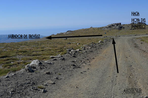 Cruce en el Alto del Chorrillo hacia el Mirador de Trevélez