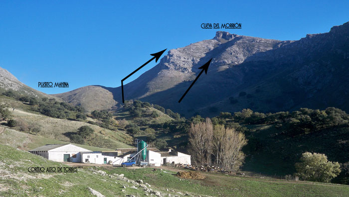 Cortijo Alto de Torres, Puerto Mahina y Cueva del Morrión