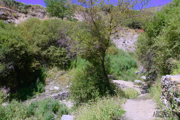 Cruce del Río Chico al salir de Trevélez